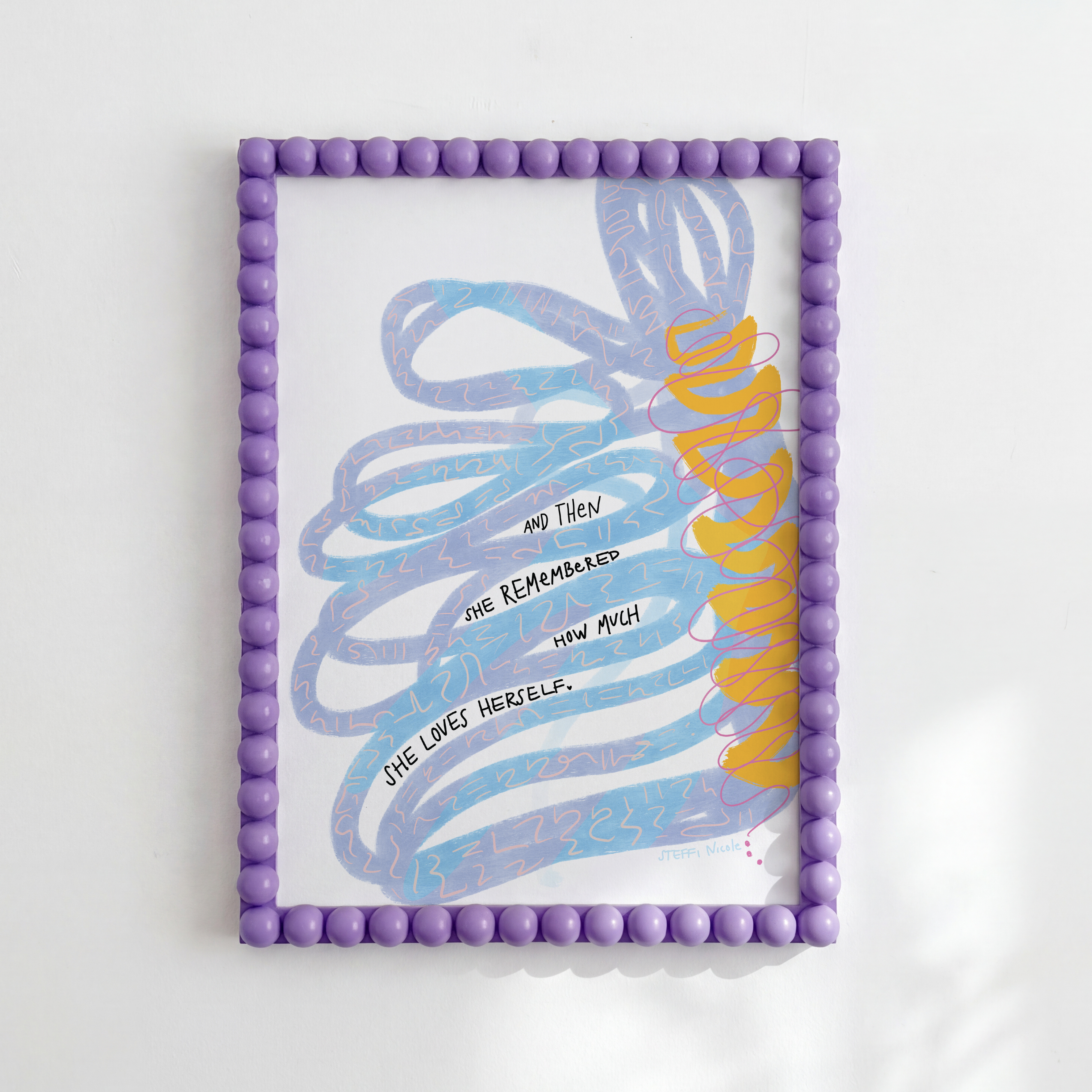 How Much She Loves Herself | Art Print