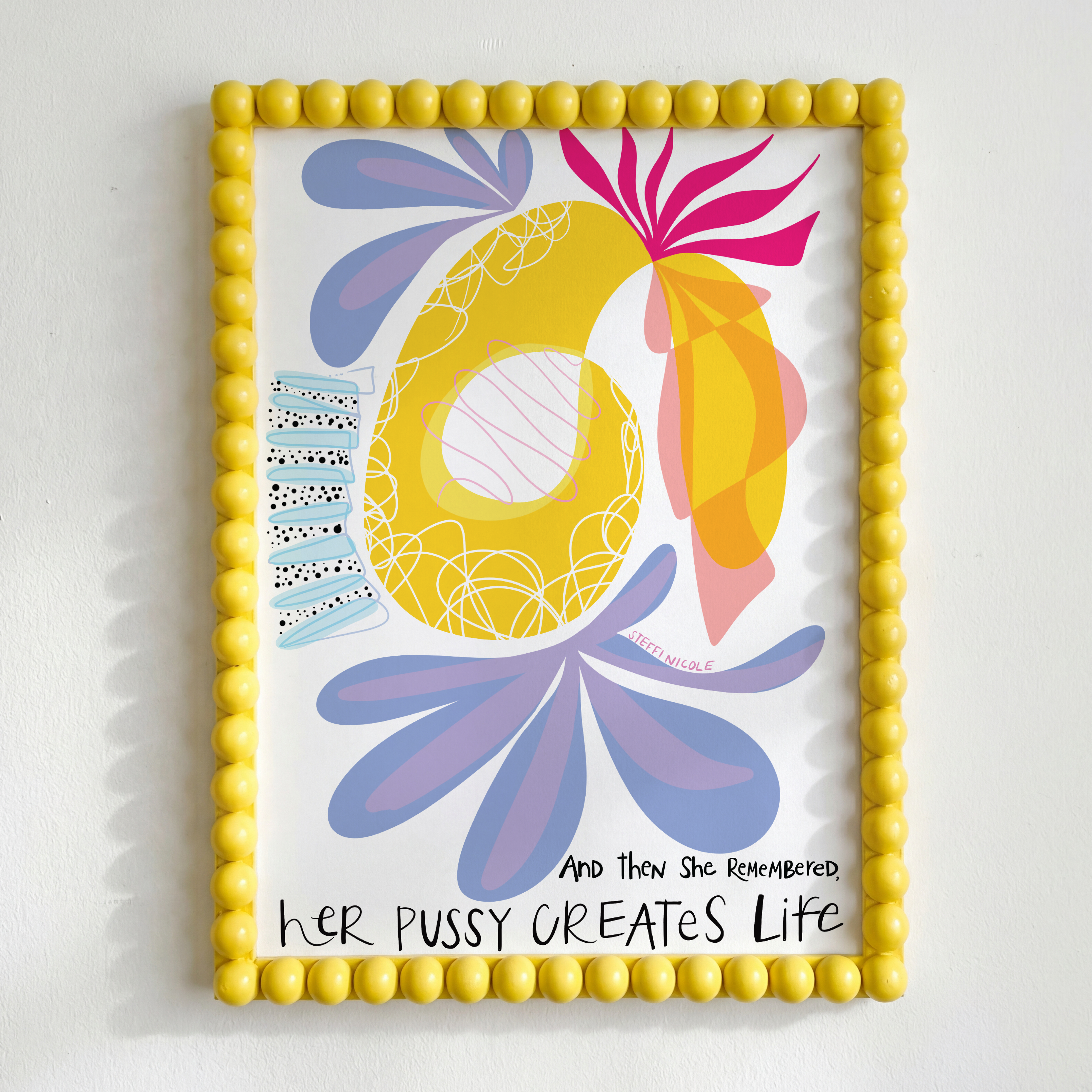 Her Pussy Creates Life | Art Print