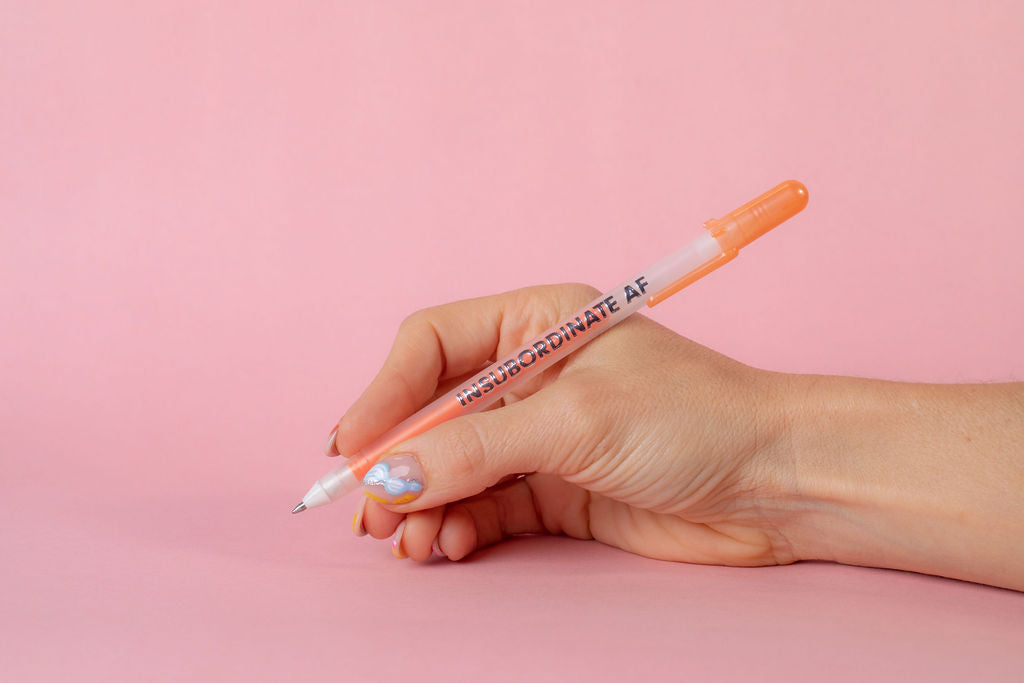 Insubordinate AF (orange) | Sakura Gelly Pen