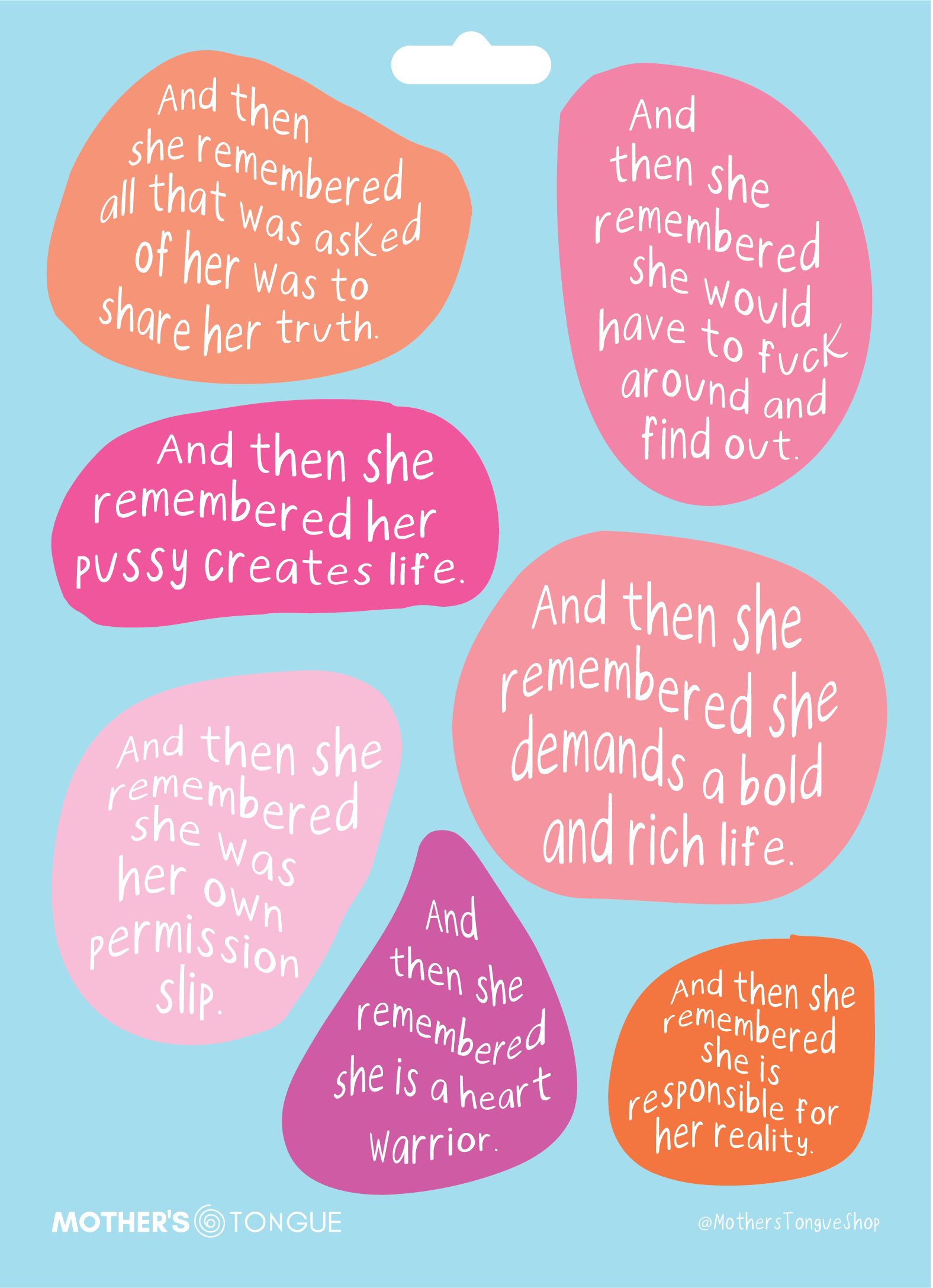 And Then She Remembered #2 Sticker Sheet