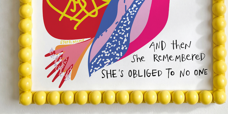 She is Obliged to No One | Art Print