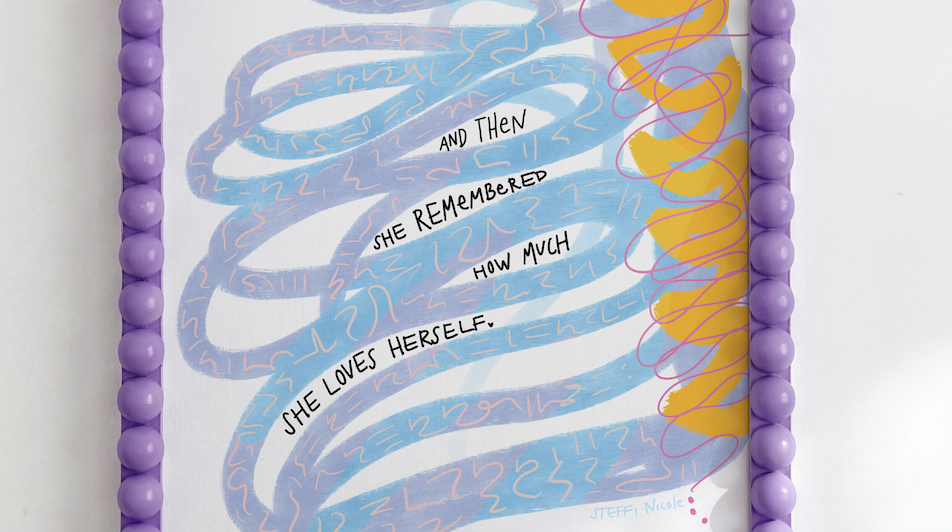 How Much She Loves Herself | Art Print