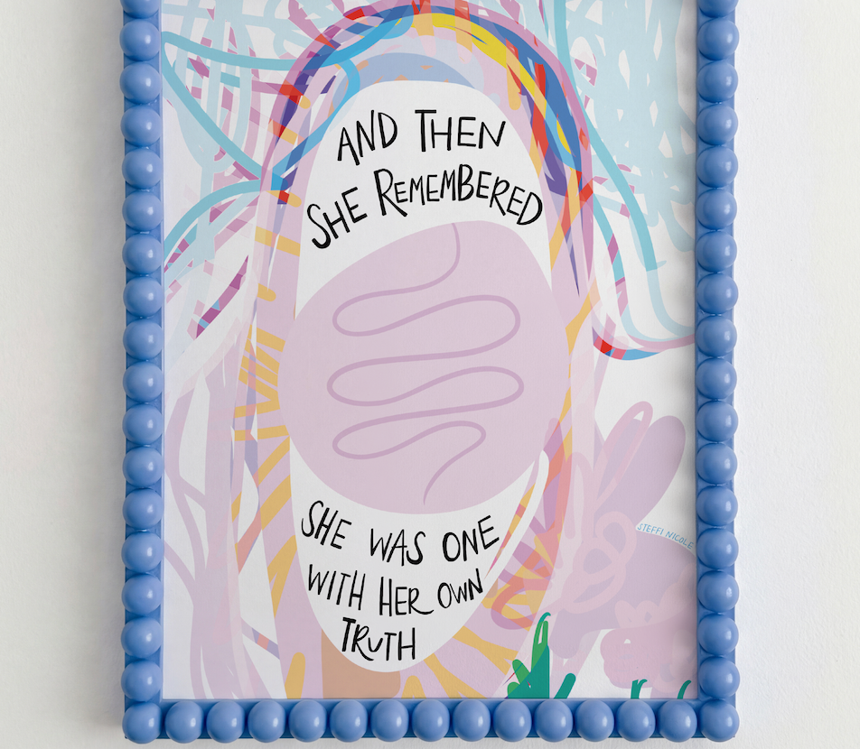 She Was One With Her Own Truth | Art Print